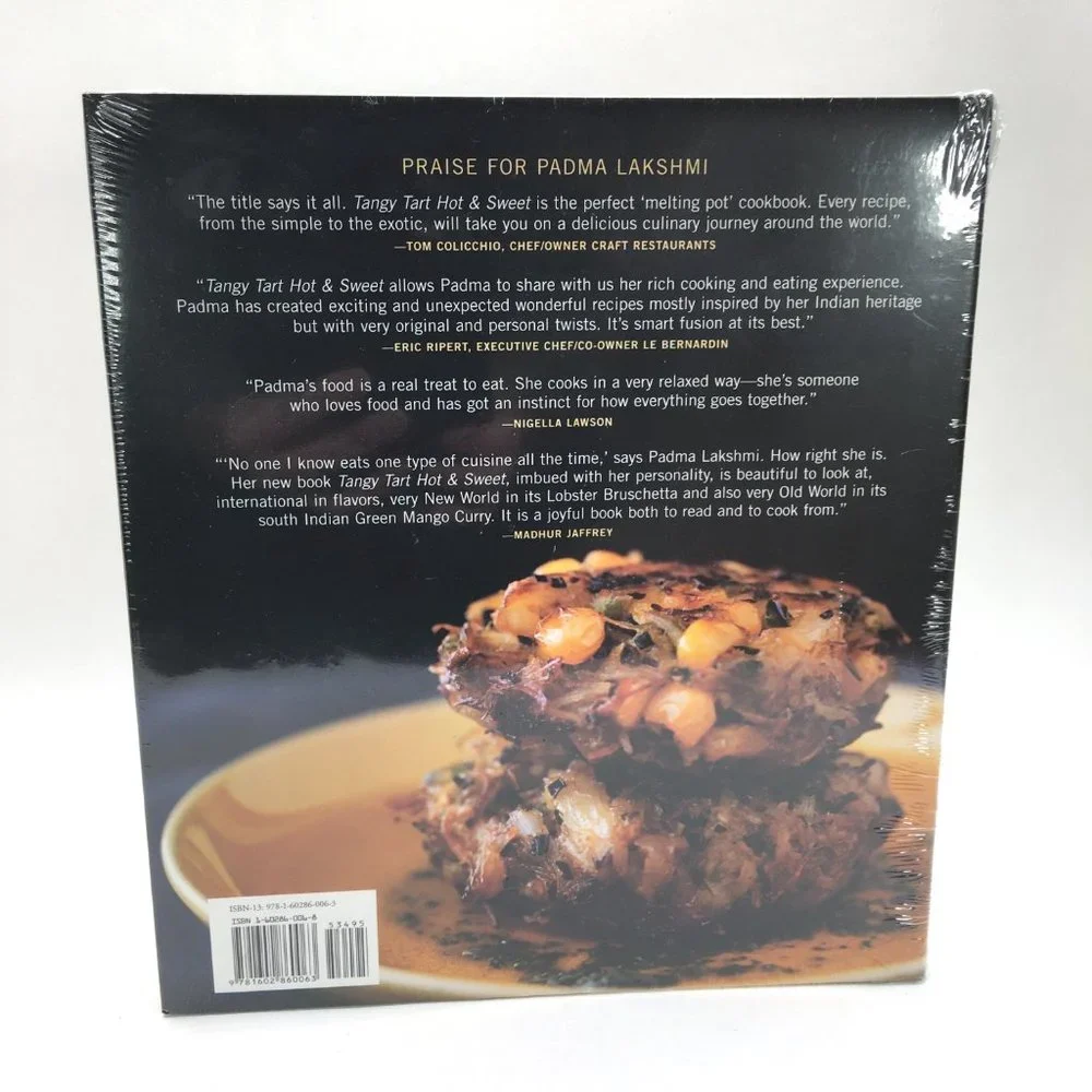 Tangy Tart Hot & Sweet Cookbook by Padma Lakshmi New Sealed